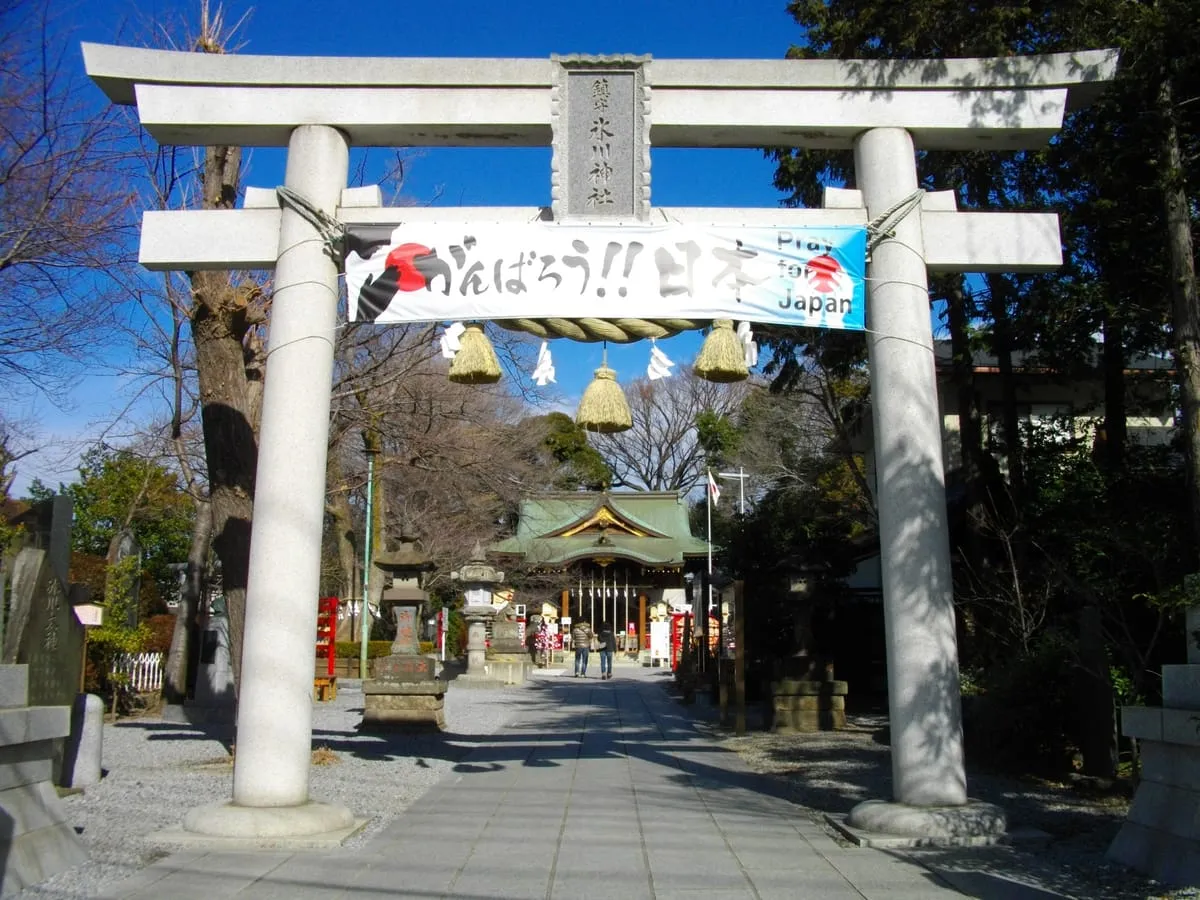 鎮守氷川神社の鳥居（埼玉県）