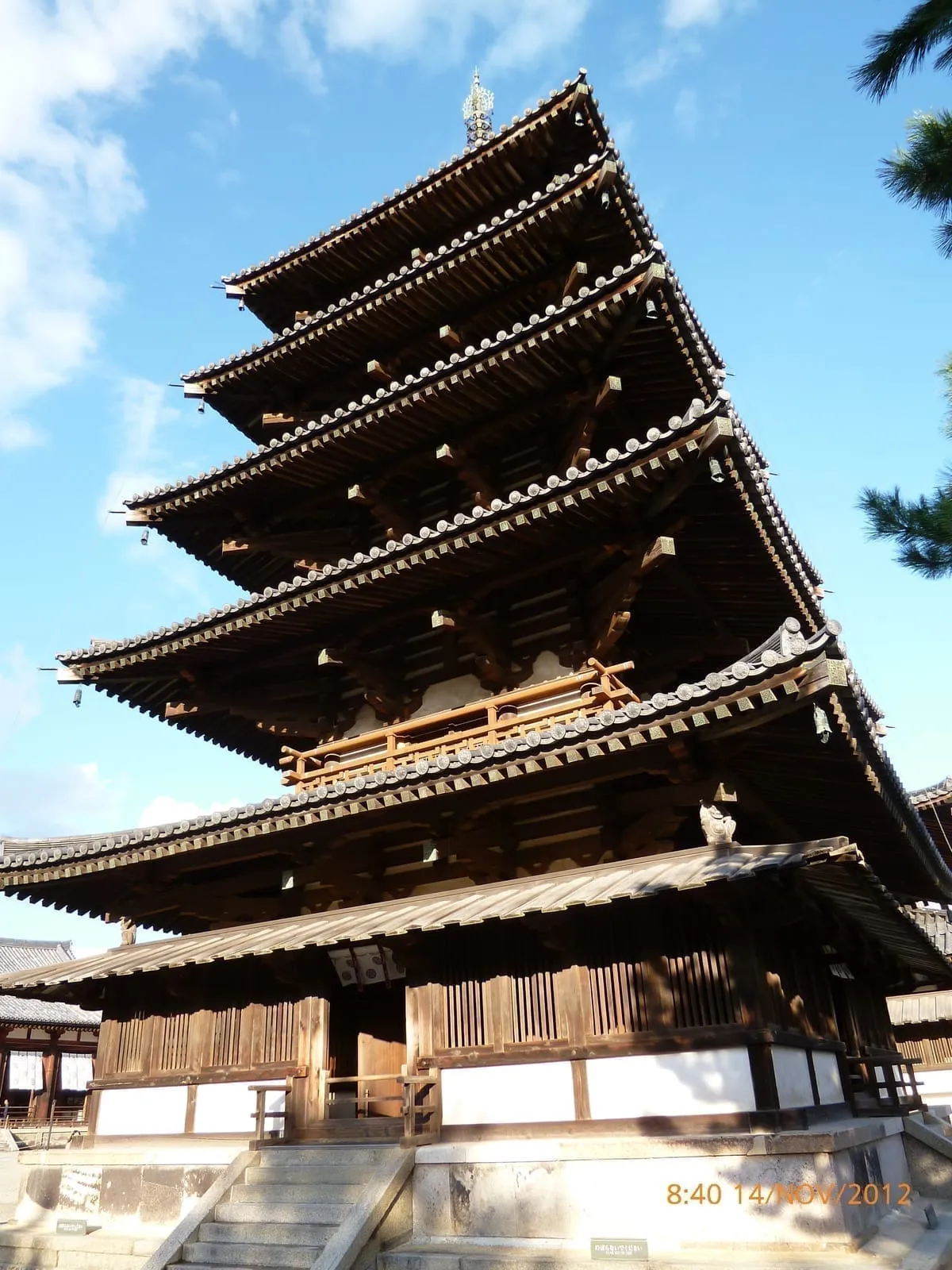 法隆寺五重塔(世界遺産・ユネスコ撮影)