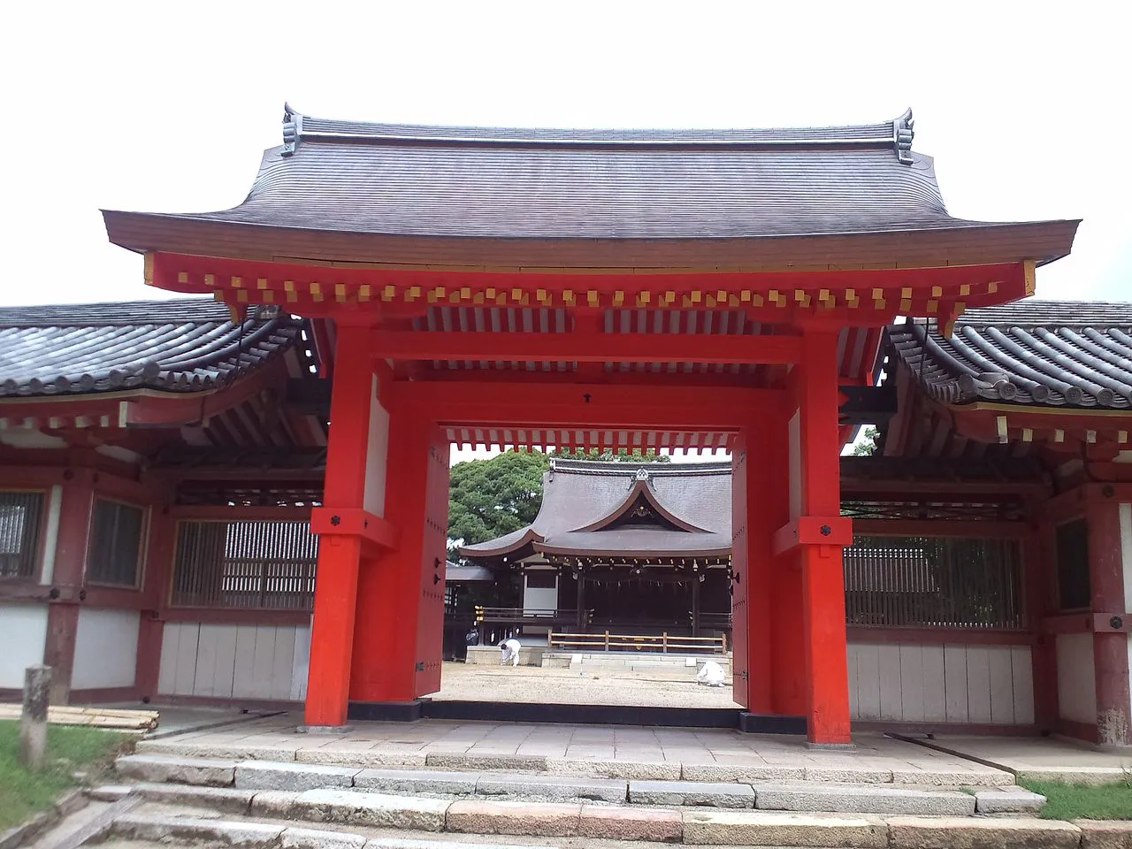 The main hall of Iwashimizu Hachimangu