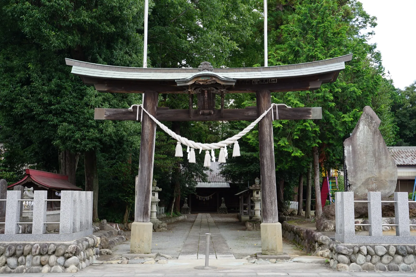 The torii gate of Izumo Iwai Shrine