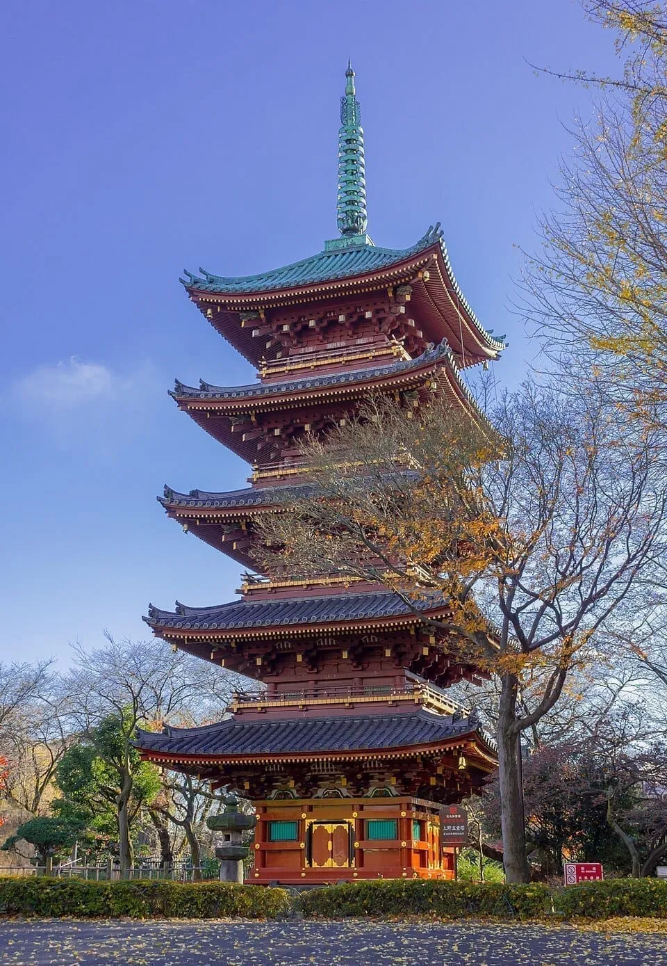 寛永寺五重塔(現・上野動物園内)