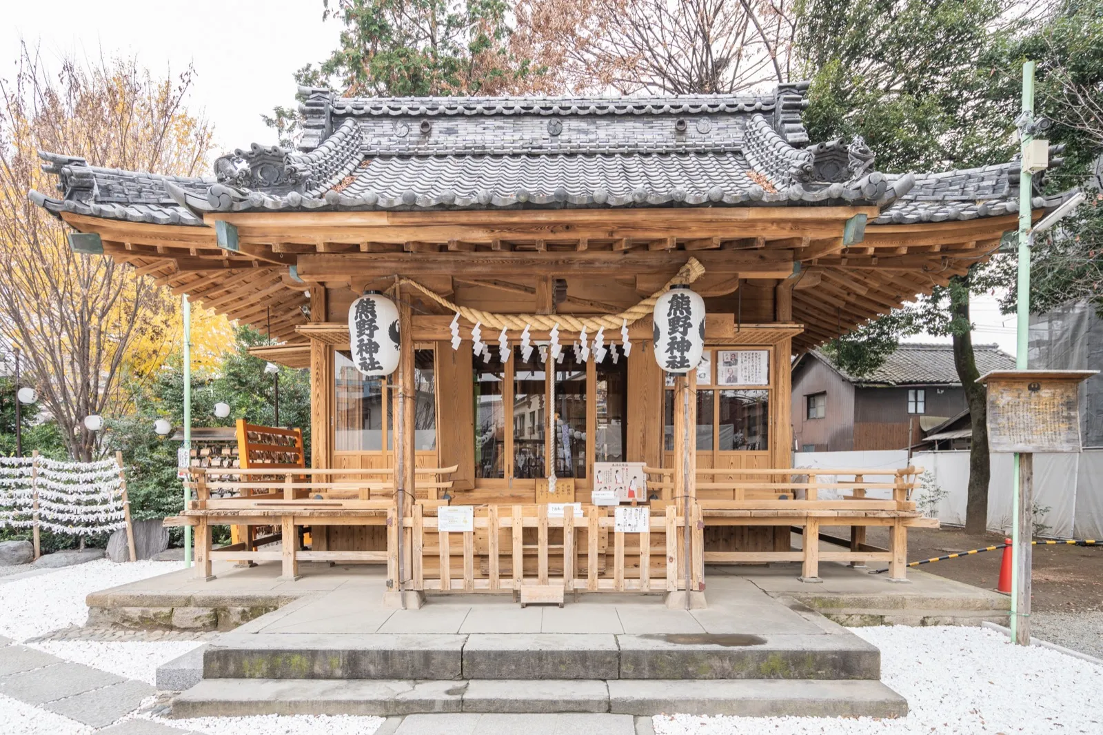The worship hall of Kawagoe Kumano Shrine