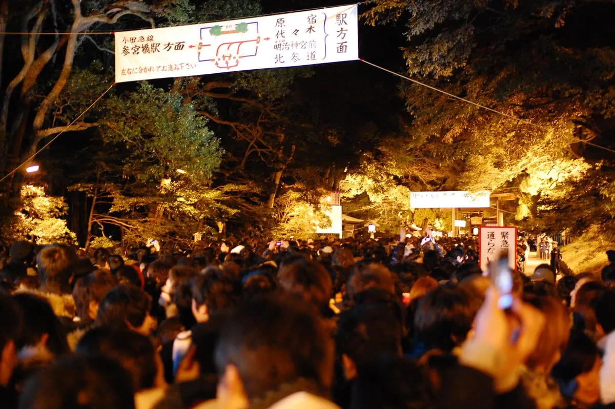 明治神宮の初詣参拝者