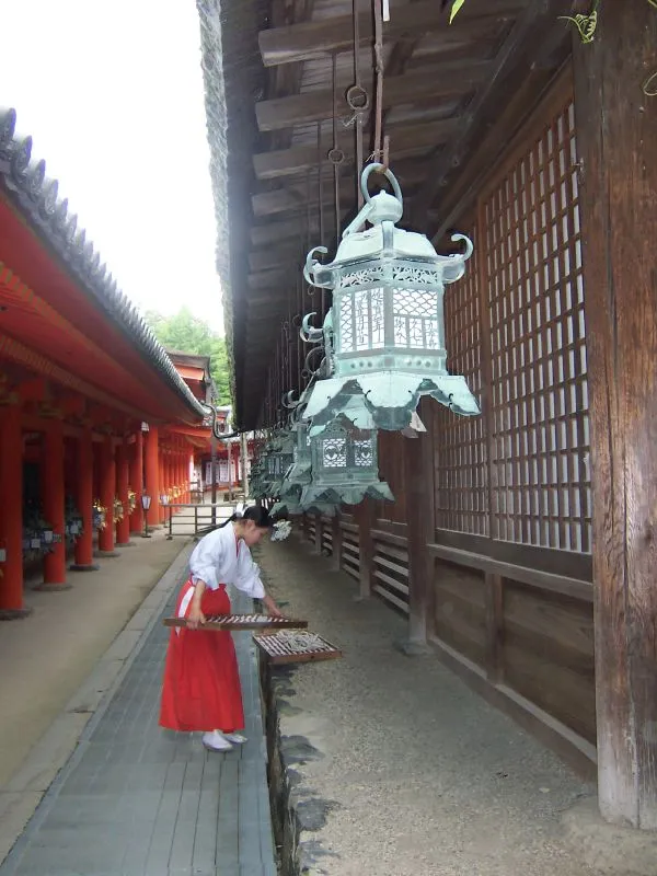 Miko at Kasuga Taisha, Nara Prefecture